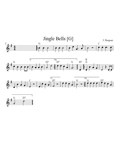 Jingle Bells   [G] (Version 2)