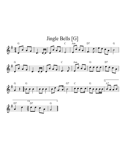 Jingle Bells [G] (Version 4)