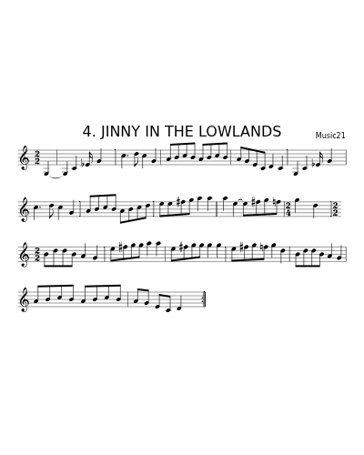 4. JINNY IN THE LOWLANDS (Version 3)