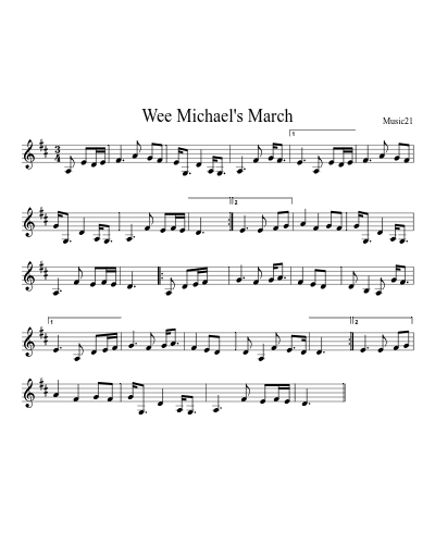 Wee Michael's March preview