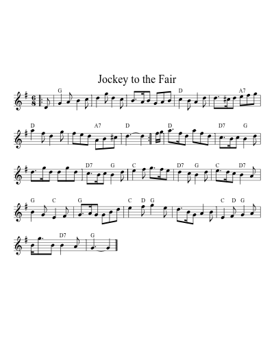 Jockey to the Fair (Version 2)