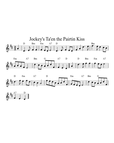 Jockey's Ta'en the Pairtin Kiss (Version 2)