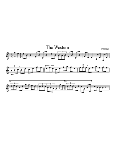 The Western sheet music preview