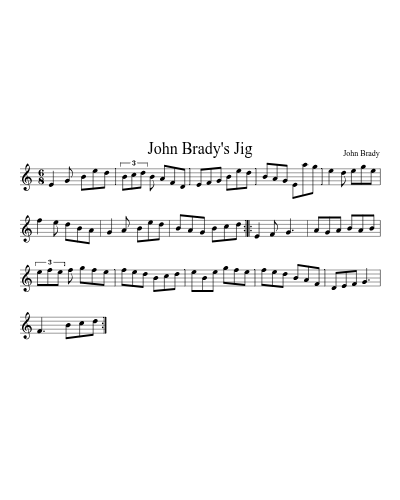 John Brady's Jig (Version 2)