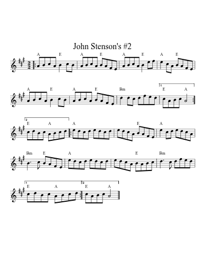 John Stenson's #2 (Version 4)