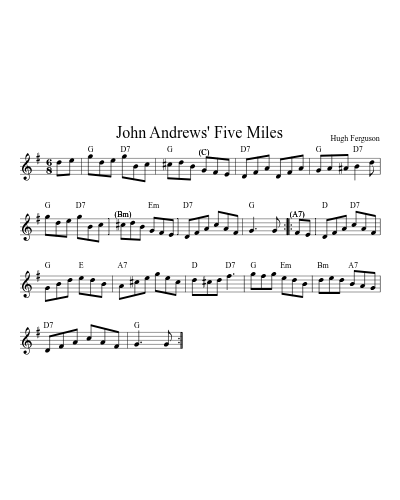 John Andrews' Five Miles