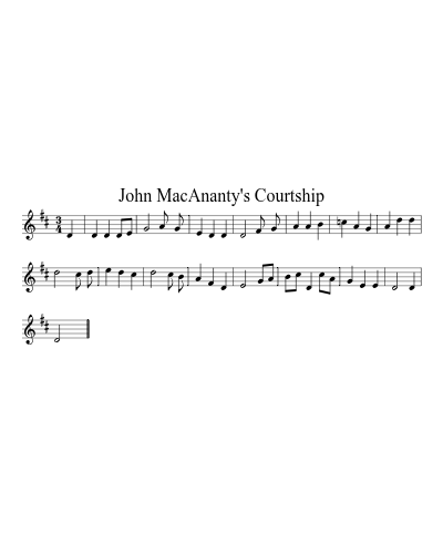 John MacAnanty's Courtship (Version 3)