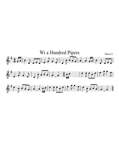 Wi a Hundred Pipers