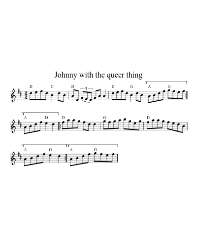 Johnny with the queer thing (Version 4)