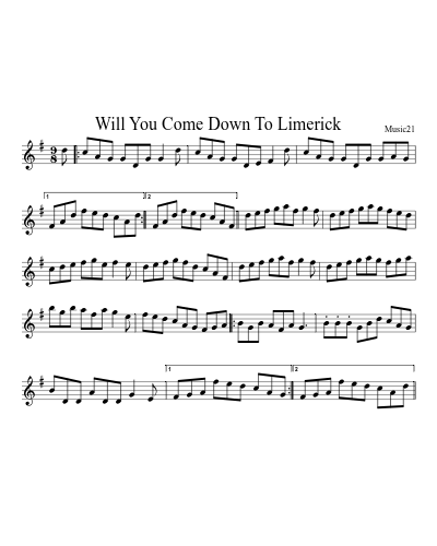 Will You Come Down To Limerick