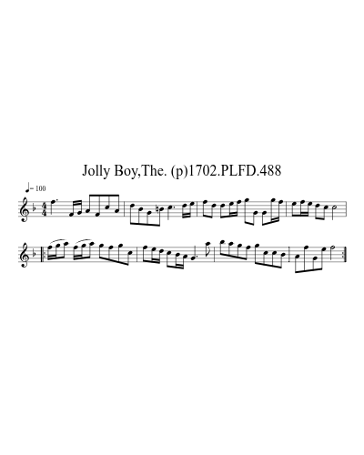 Jolly Boy,The. (p)1702.PLFD.488