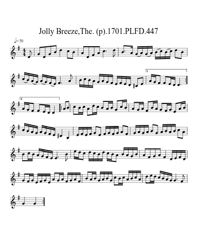 Jolly Breeze,The. (p).1701.PLFD.447