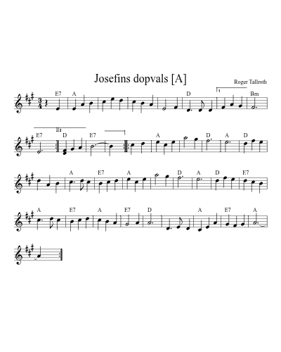 Josefins dopvals [A]