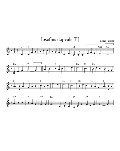 Josefins dopvals [F]