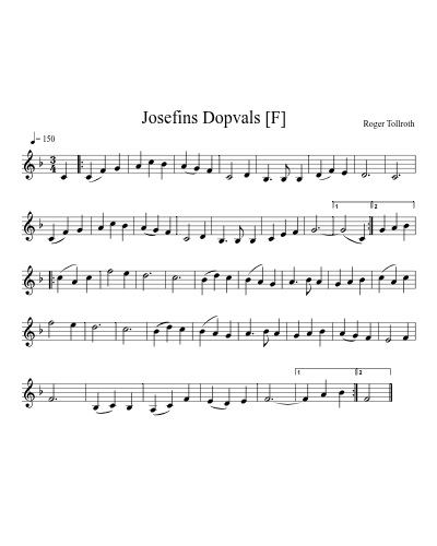 Josefins Dopvals   [F]