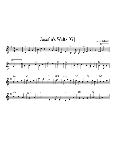Josefin's Waltz [G] preview