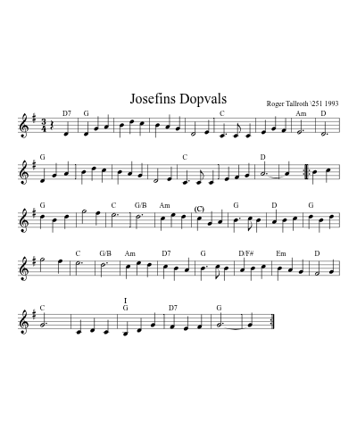 Josefins Dopvals