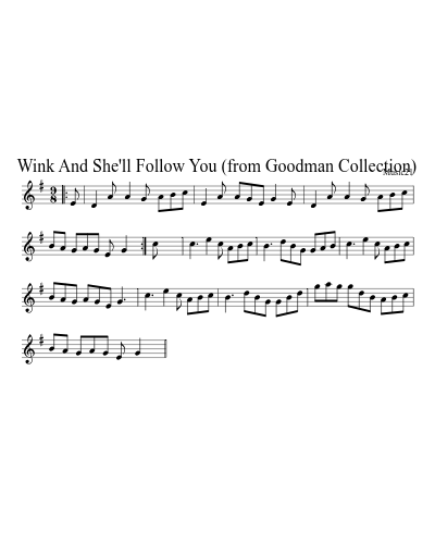 Wink And She'll Follow You (from Goodman Collection) preview