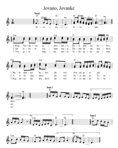 Jovano, Jovanke (Version 11)