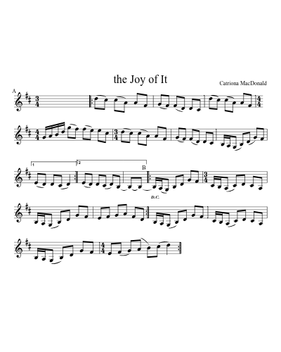 the Joy of It sheet music preview