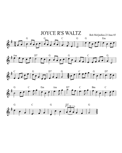 JOYCE R'S WALTZ (Version 2)