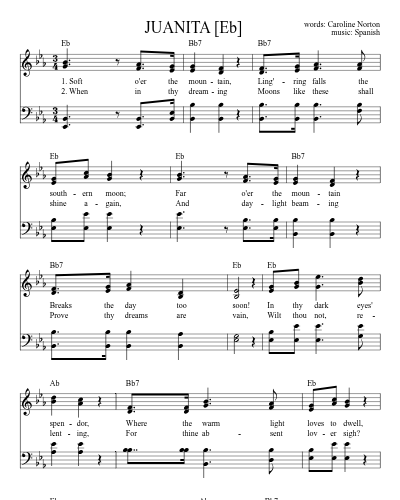 JUANITA    [Eb]