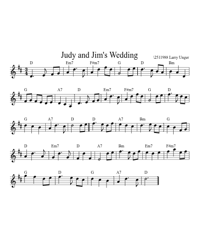 Judy and Jim's Wedding (Version 3)