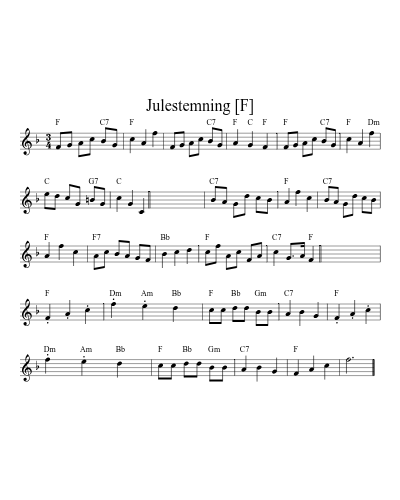 Julestemning [F]