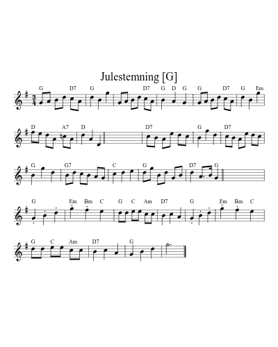 Julestemning [G]
