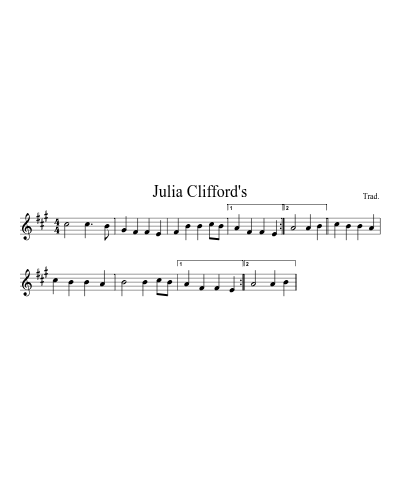 Julia Clifford's (Version 2)
