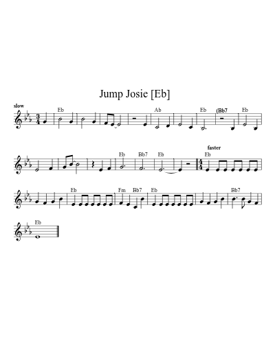 Jump Josie   [Eb]