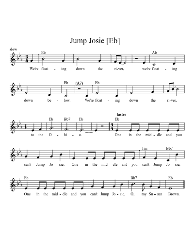 Jump Josie   [Eb] (Version 2)