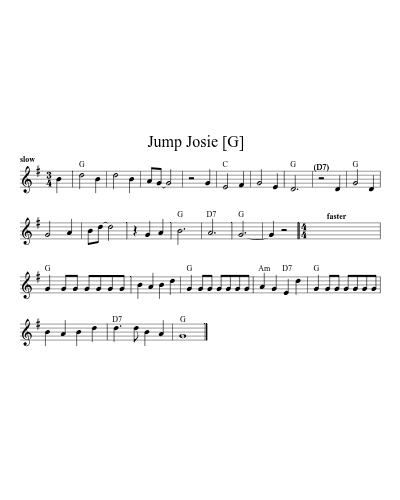 Jump Josie   [G]