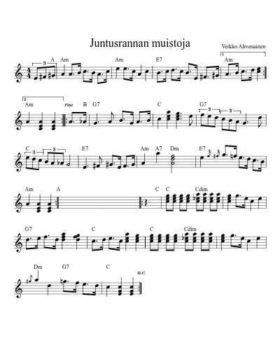 Juntusrannan muistoja