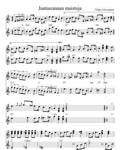 Juntusrannan muistoja (Version 2)