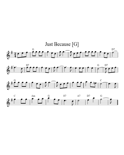 Just Because [G]