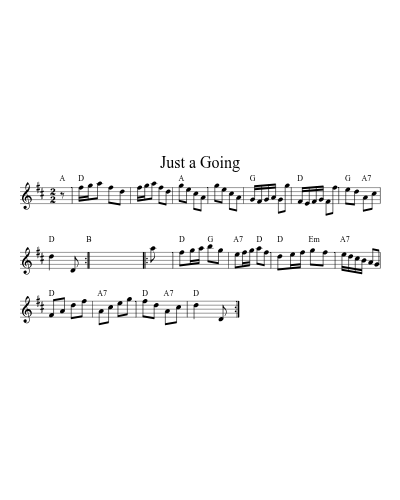 Just a Going (Version 3)