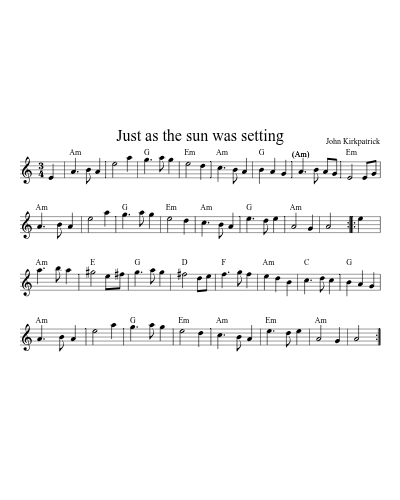 Just as the Sun was Setting (Version 3) preview
