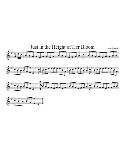 Just in the Height of Her Bloom (Version 2)