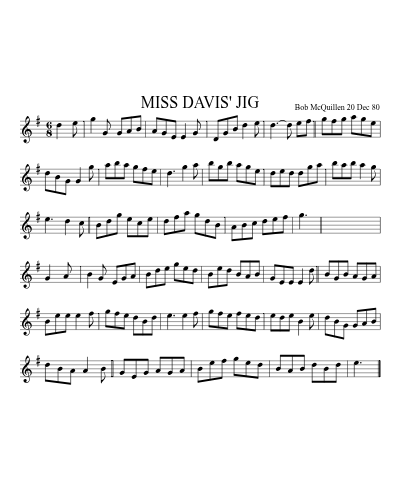 MISS DAVIS' JIG preview