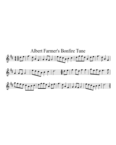 Albert Farmer's Bonfire Tune preview