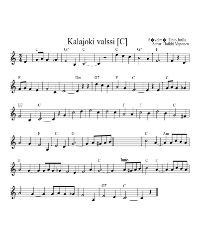 Kalajoki valssi   [C] (Version 5)