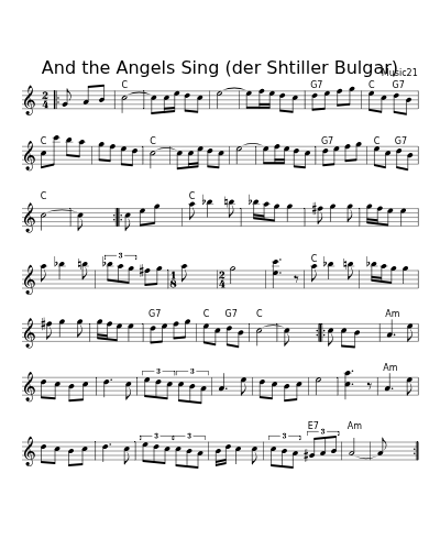 And the Angels Sing (der Shtiller Bulgar)
