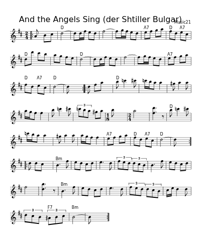 And the Angels Sing (der Shtiller Bulgar) (Version 2)