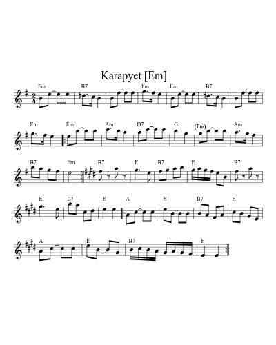 Karapyet    [Em]