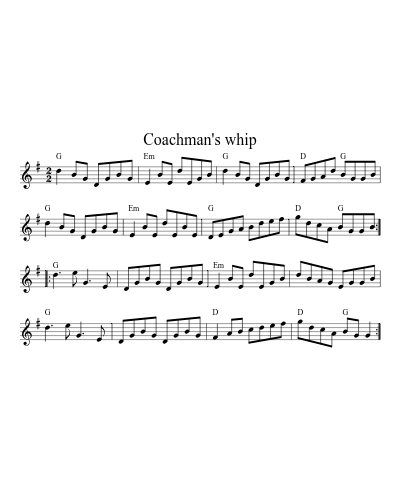 Coachman's whip preview