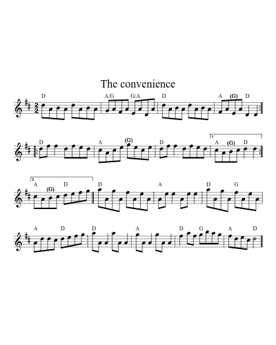 The convenience sheet music preview