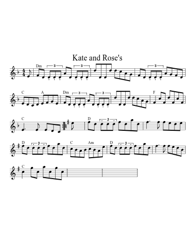 Kate and Rose's (Version 3)