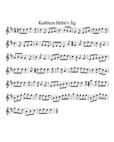 Kathleen Hehir's Jig (Version 6)