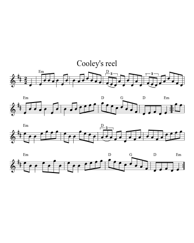 Cooley's reel